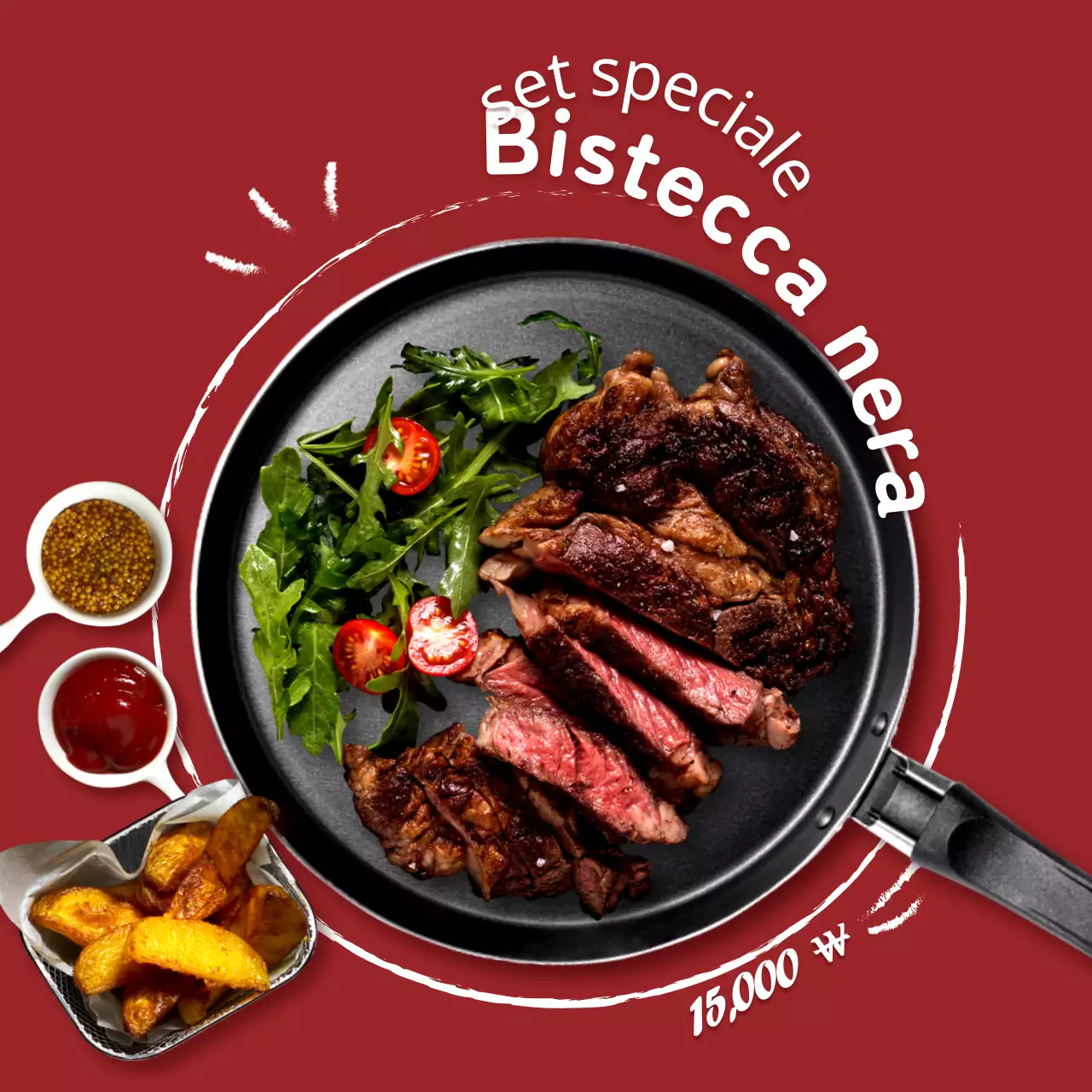 Promuovere un menu con un tema di scrittura scuro