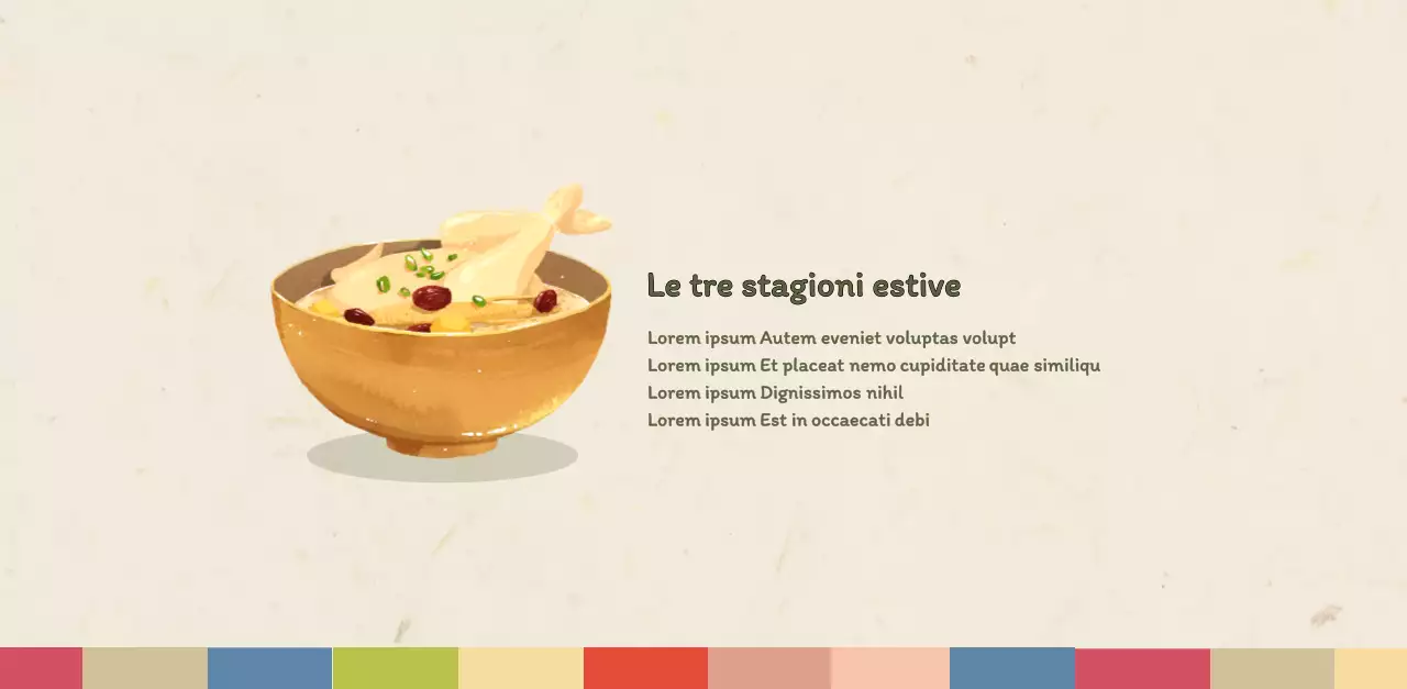 Calendario dei coupon del ristorante coreano tradizionale in beige e marrone