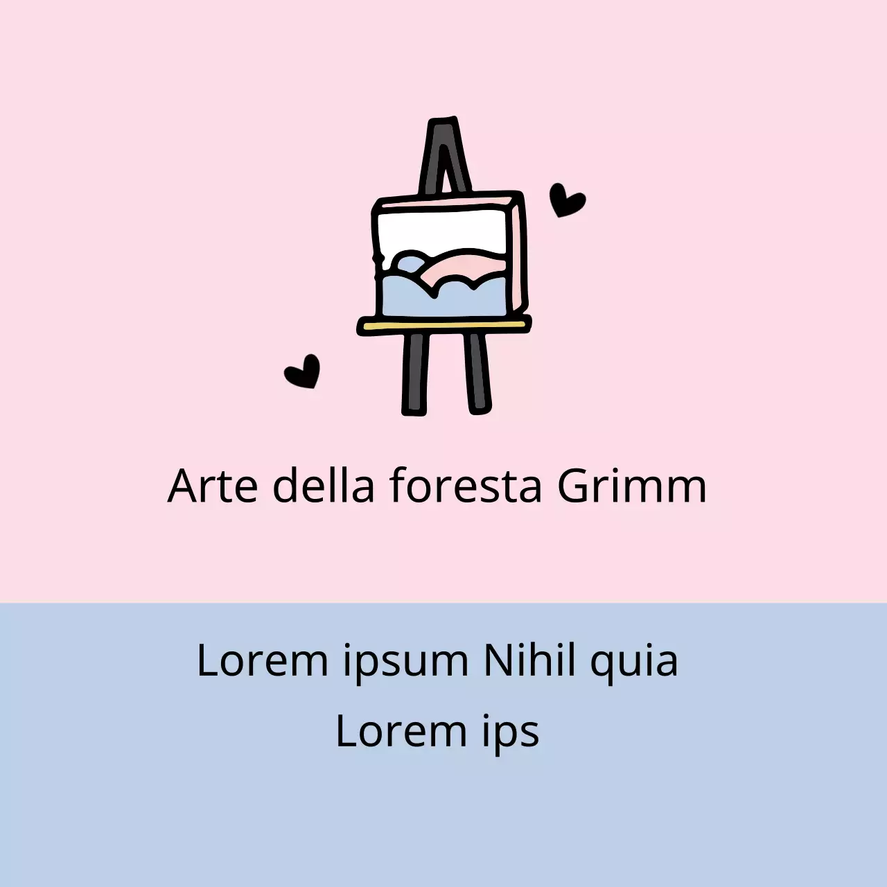 Rosa Blu Illustrazione Arte Scuola Arte Promozione