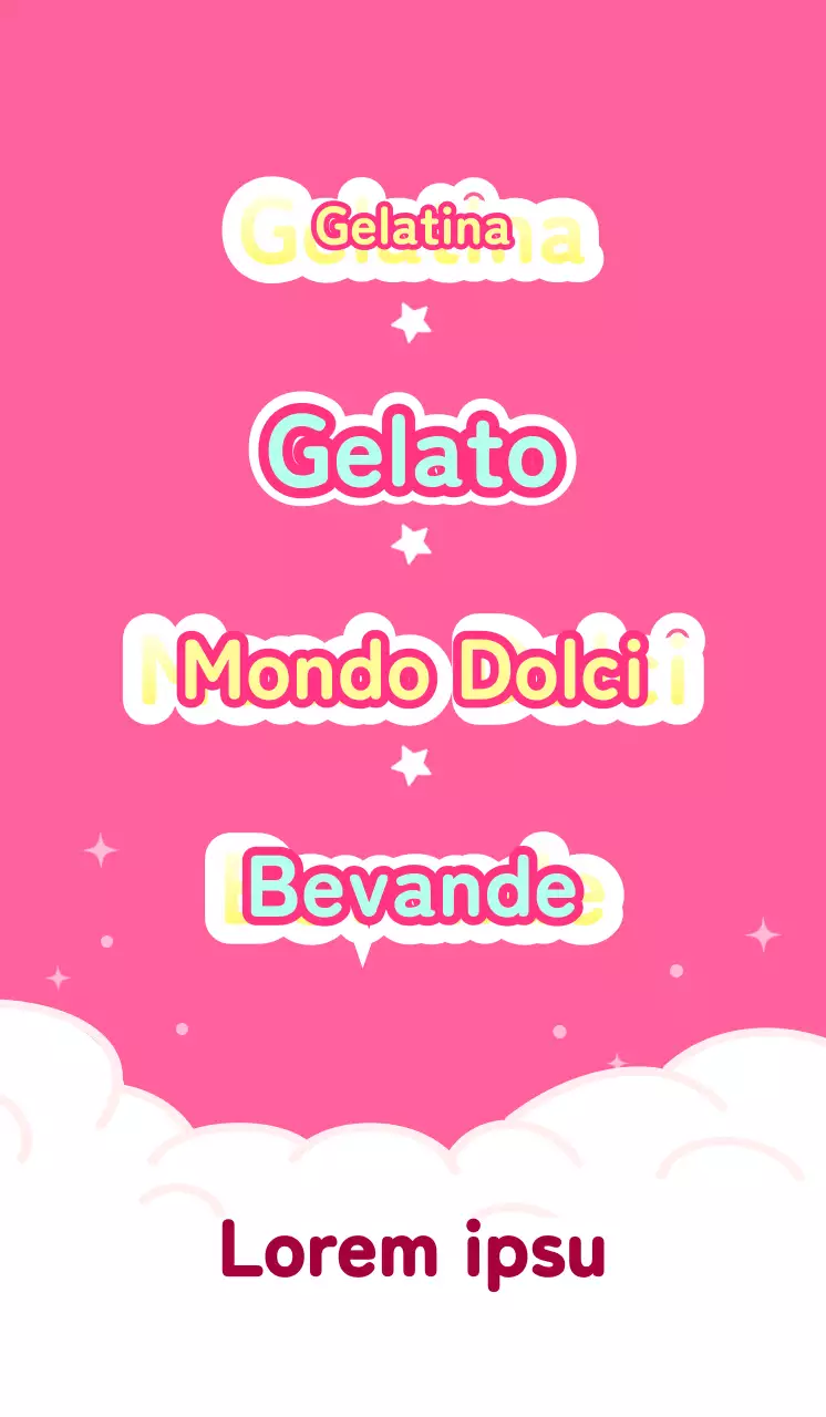 Una gelateria rosa e azzurra