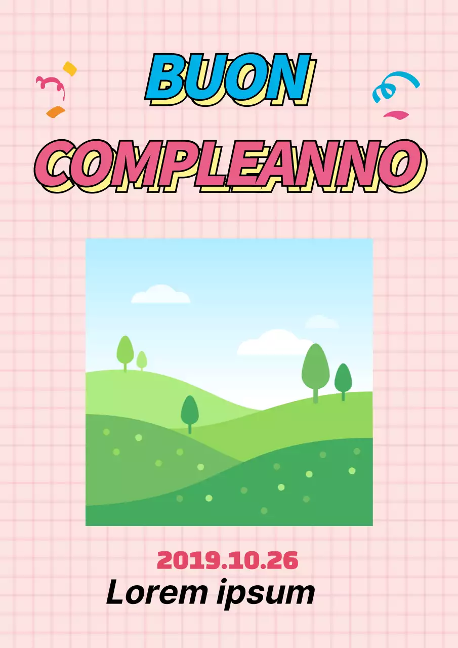 Messaggio di buon compleanno con foto rosa