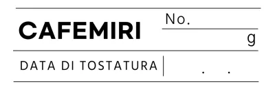 Design nero e pulito per le etichette dei chicchi di caffè