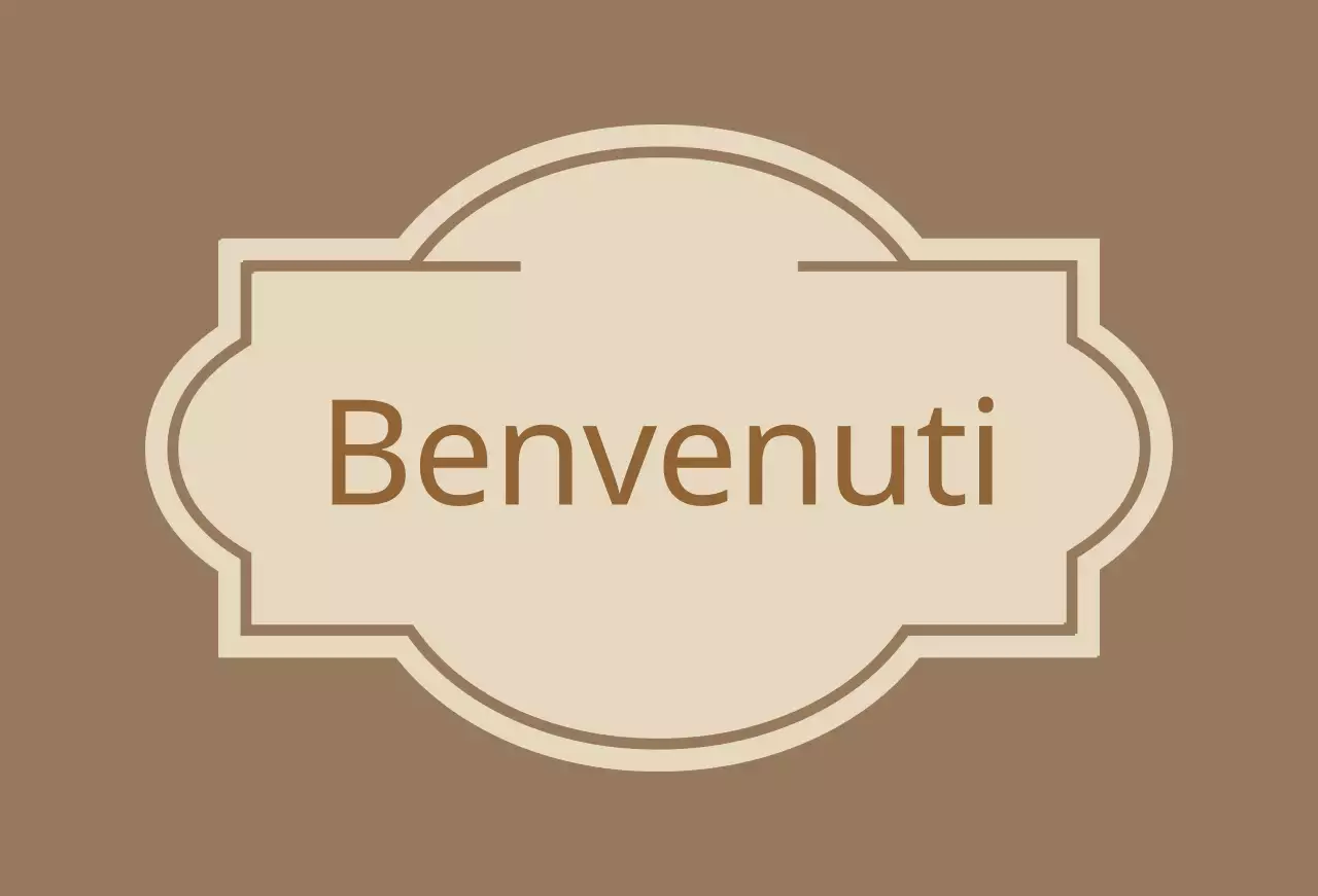 Cartello di benvenuto con etichette Hotel Valeant