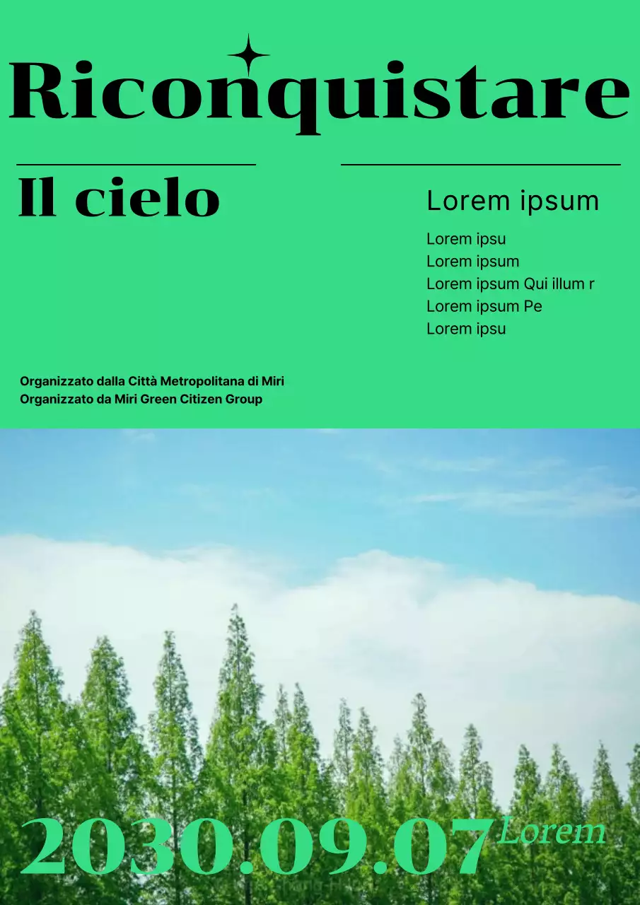 Festeggiate la Giornata del Cielo Blu con una fresca combinazione di colori verdi