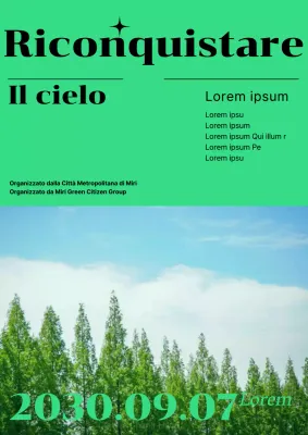 Festeggiate la Giornata del Cielo Blu con una fresca combinazione di colori verdi