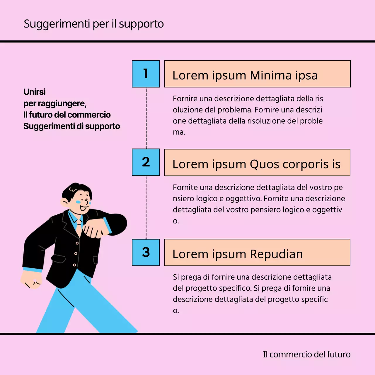 Un semplice annuncio di fiera del lavoro rosa e verde