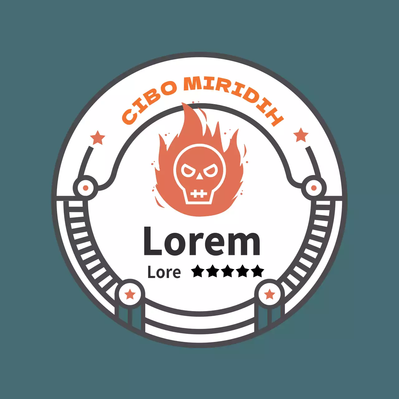 Adesivo per salsa piccante di ispirazione vintage