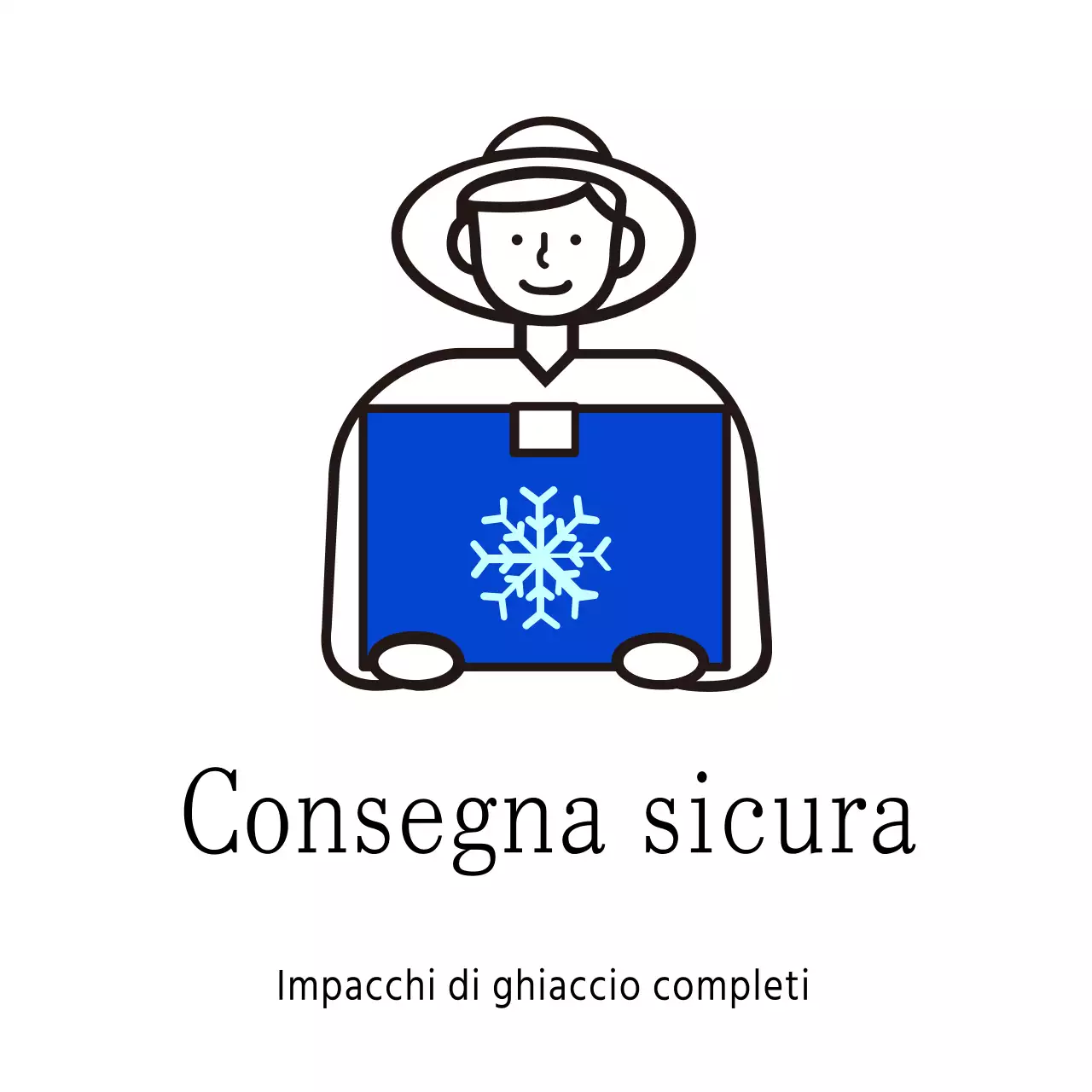 Consegna sicura dei frutti di mare