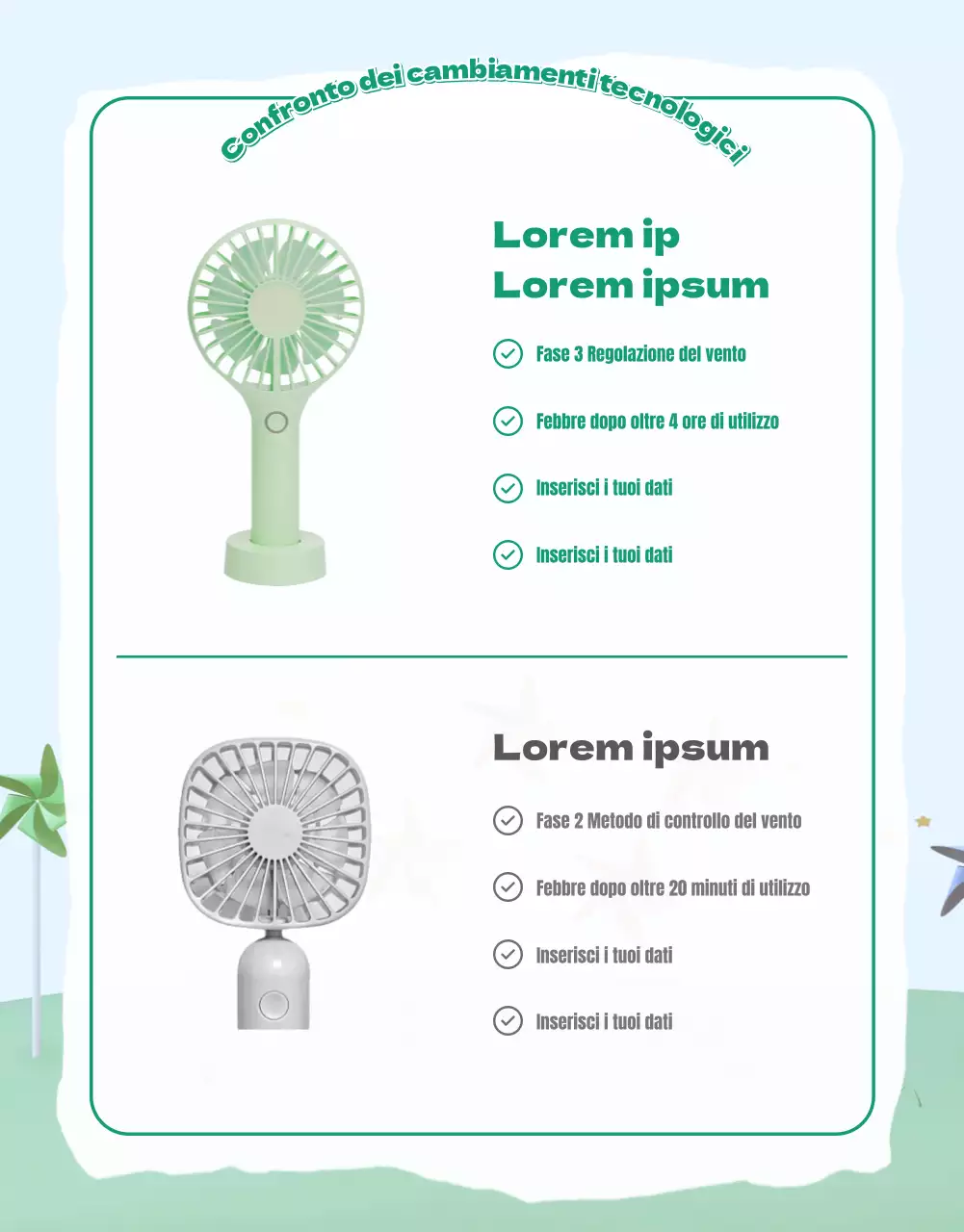 Come utilizzare il mini-ventilatore estivo verde-blu per il massimo comfort