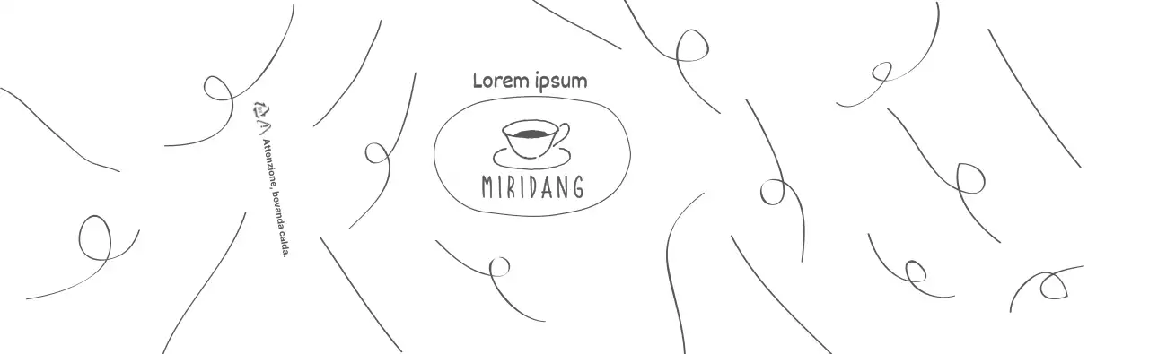 Logo della caffetteria con disegno di Brown