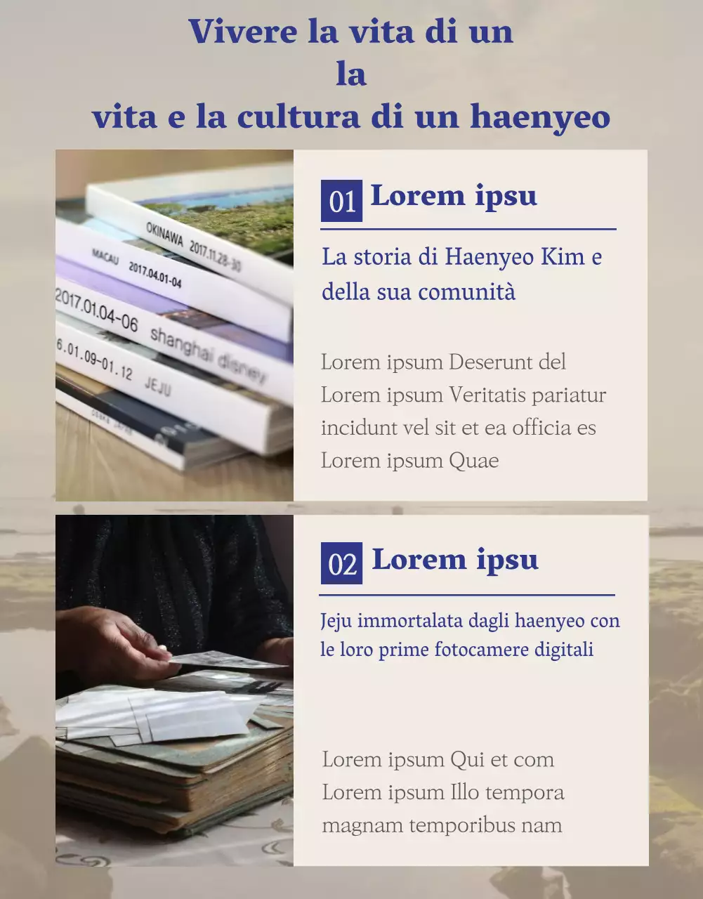 Finanziamento a bacchette di colore blu scuro e beige