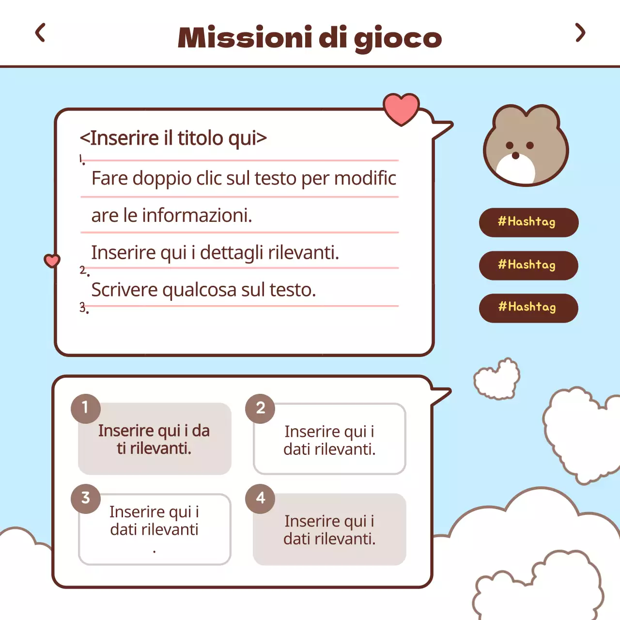 Progetto di primo contatto con un concetto di messaggeria pastello
