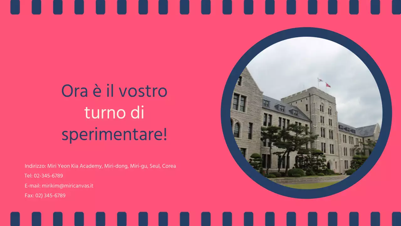 Workshop Cinemaconcept nei toni della marina e del rosa