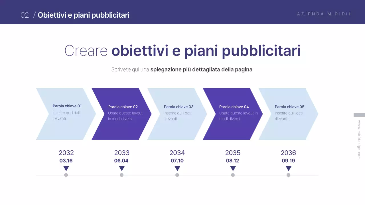 Modello di brief creativo a tema viola