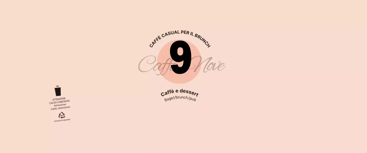 Per un concept cafè semplice e unico in rosa e nero