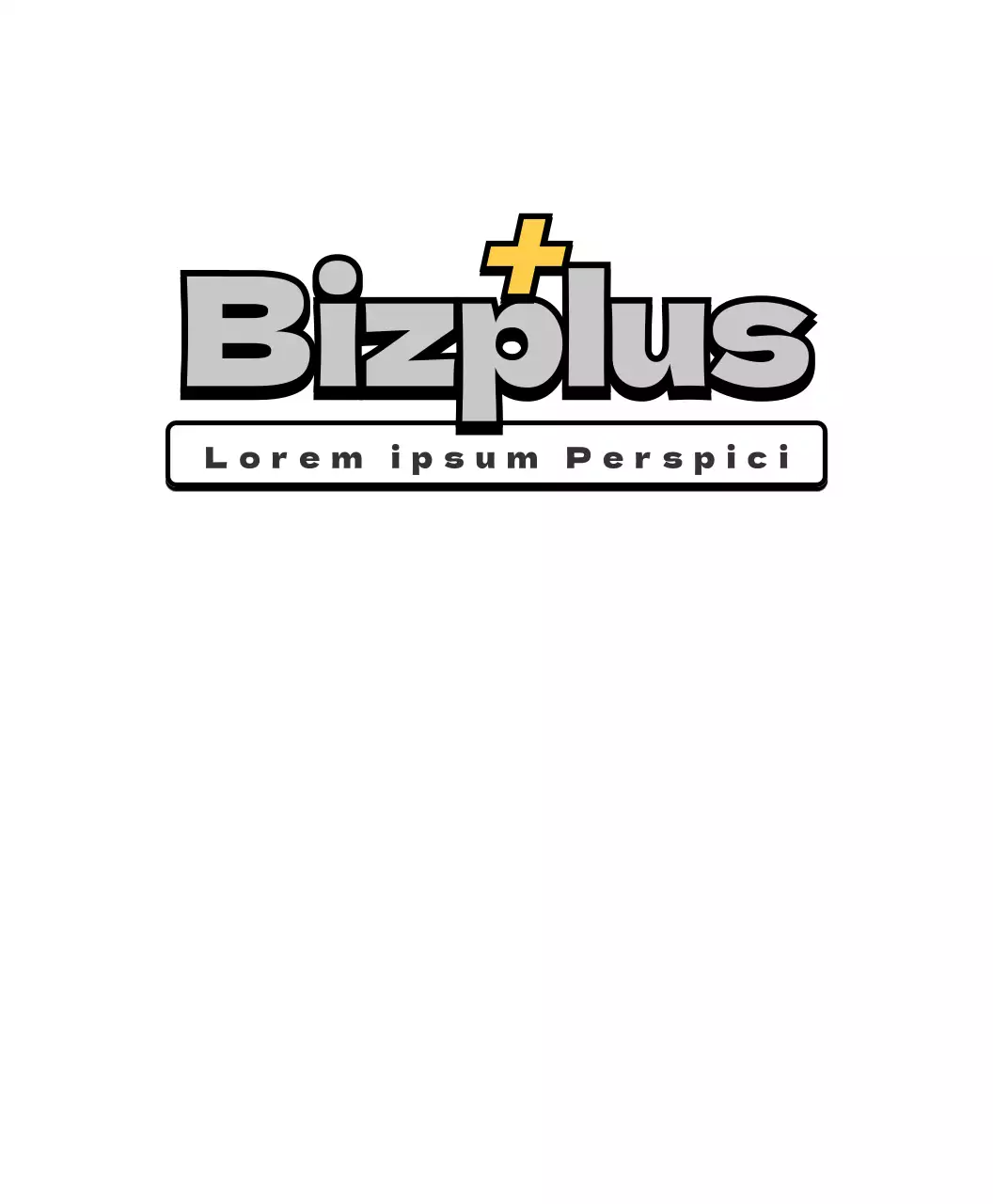 Logo della scuola di matematica in stile pulito e semplice in grigio e giallo