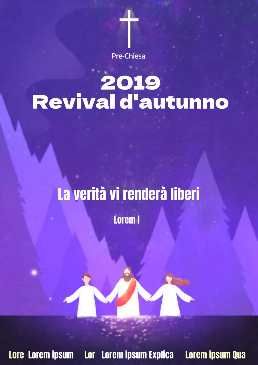 Poster della cerimonia di rinascita autunnale