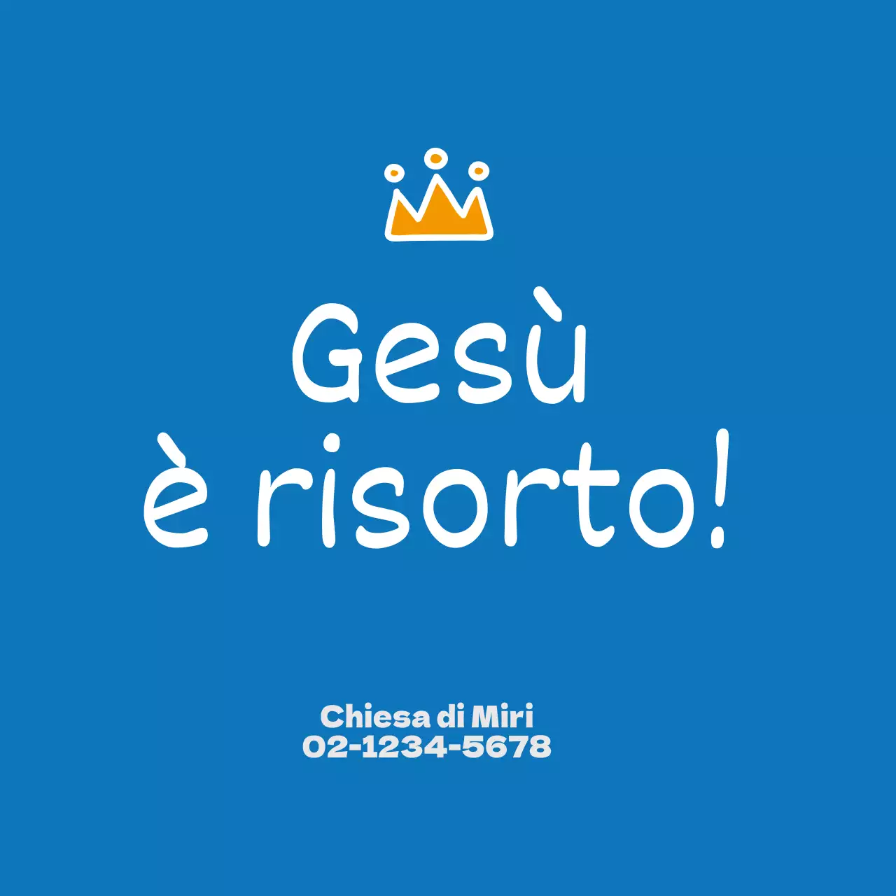 Adesivo blu Neat Easter Church Circle