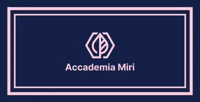 Gakuen Academy Valkyrie su uno sfondo blu navy con una linea di confine rosa