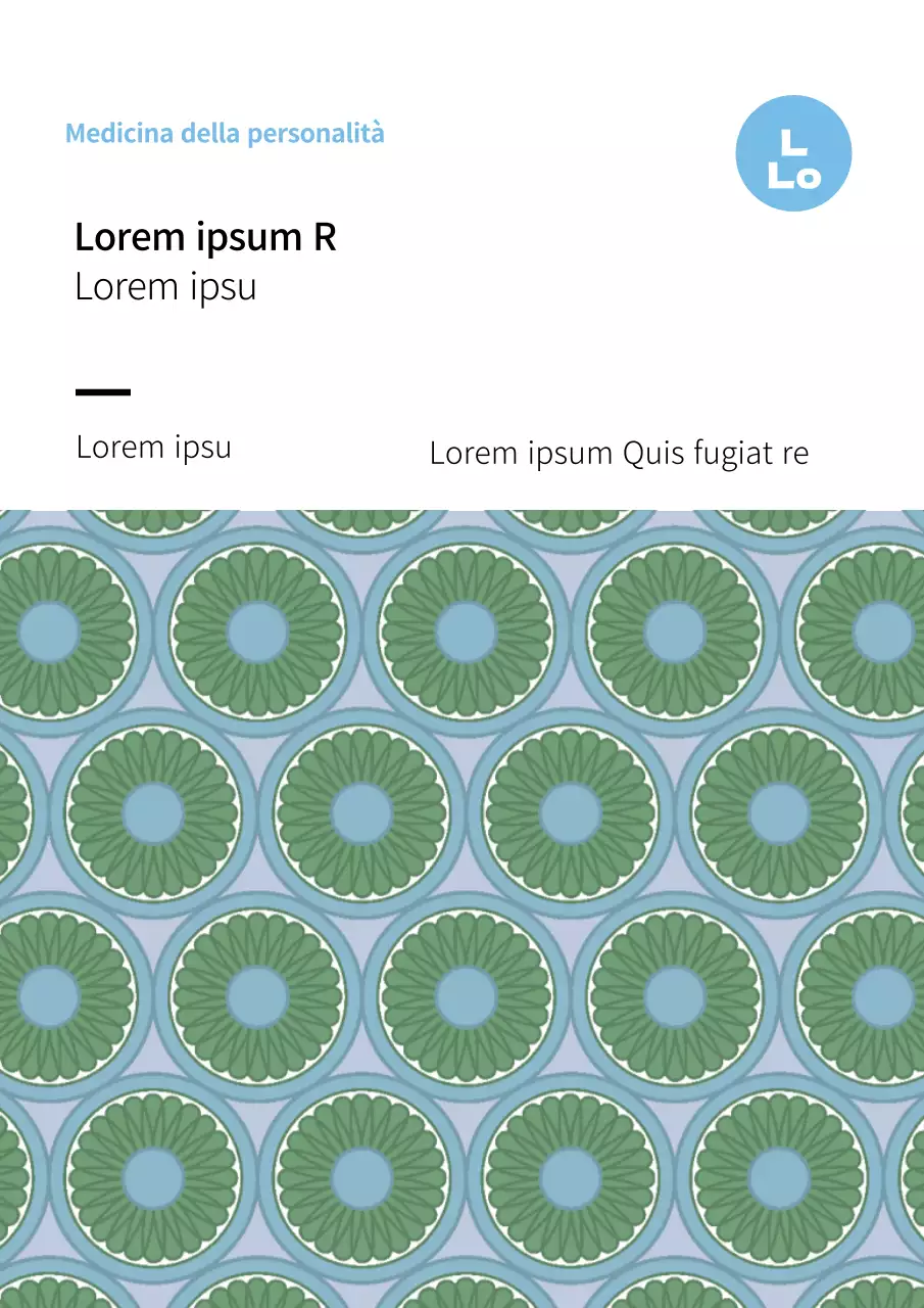 Etichetta Hanwa alimentare tradizionale con motivo blu