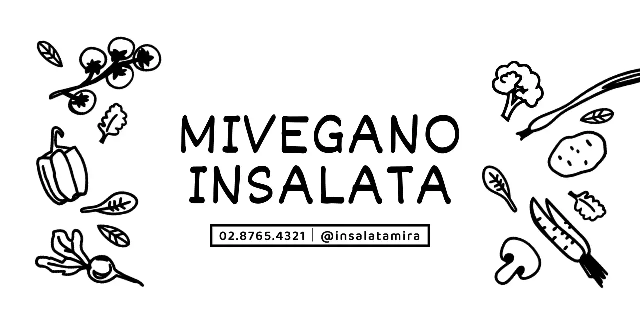 Illustrazione di verdure carina e semplice in stile cornice di insalata per informazioni e servizi di ristorazione.