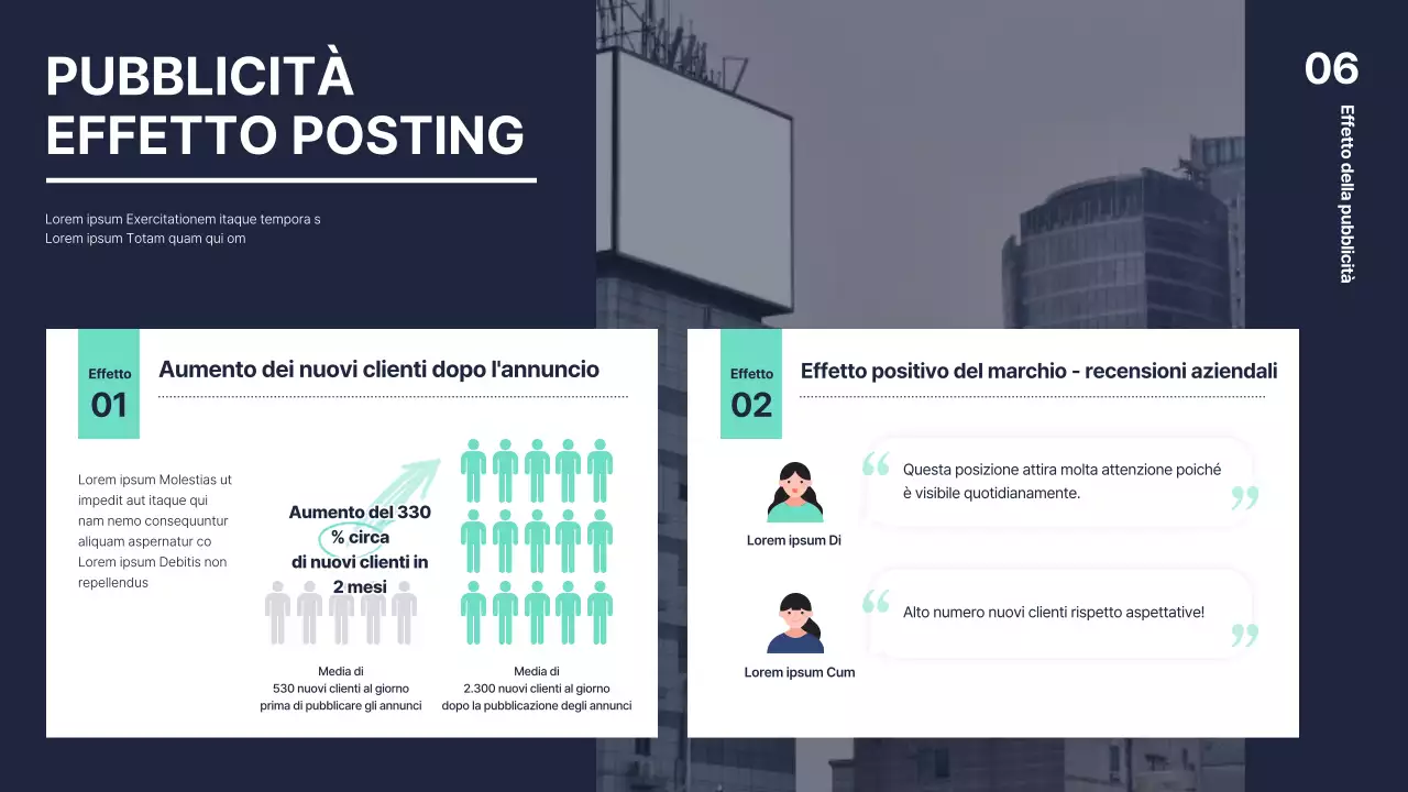 Proposte multimediali in tonalità menta e marina