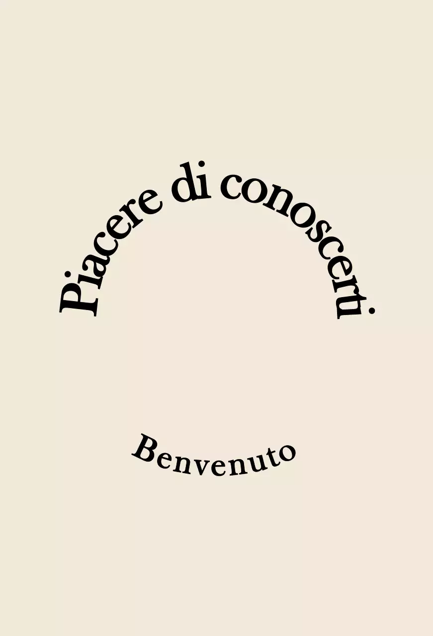 Stile di testo semplice ed emozionale in marrone chiaro e nero