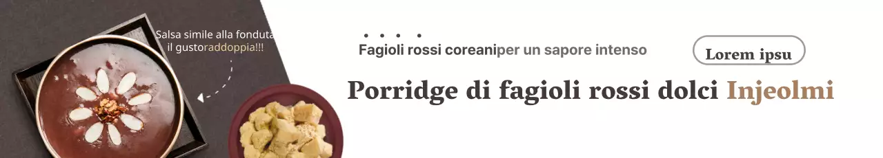 Porridge di fagioli rossi Injeolmidan