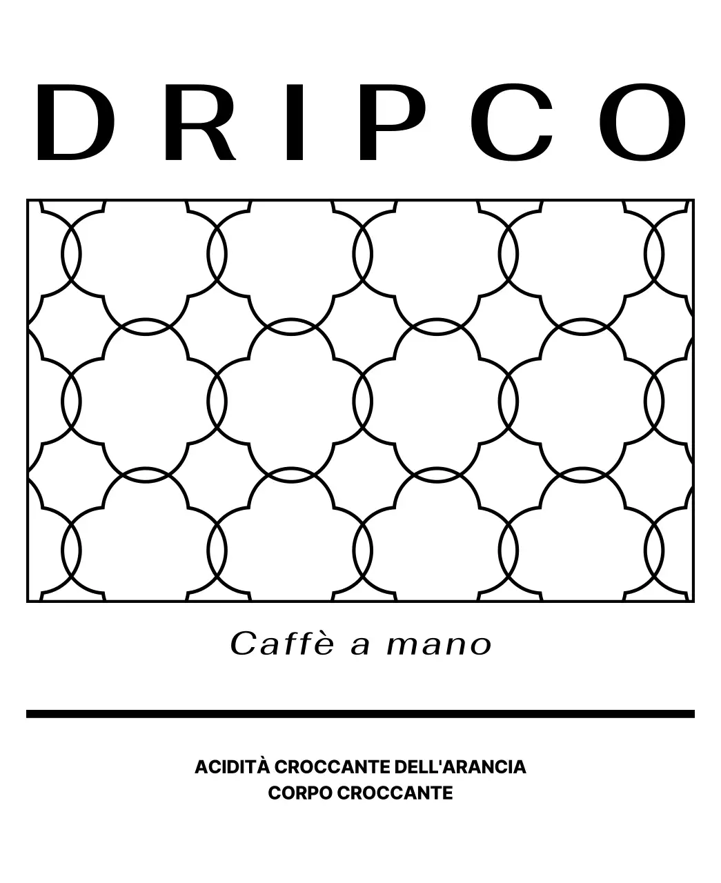 Design con un motivo di linee nere