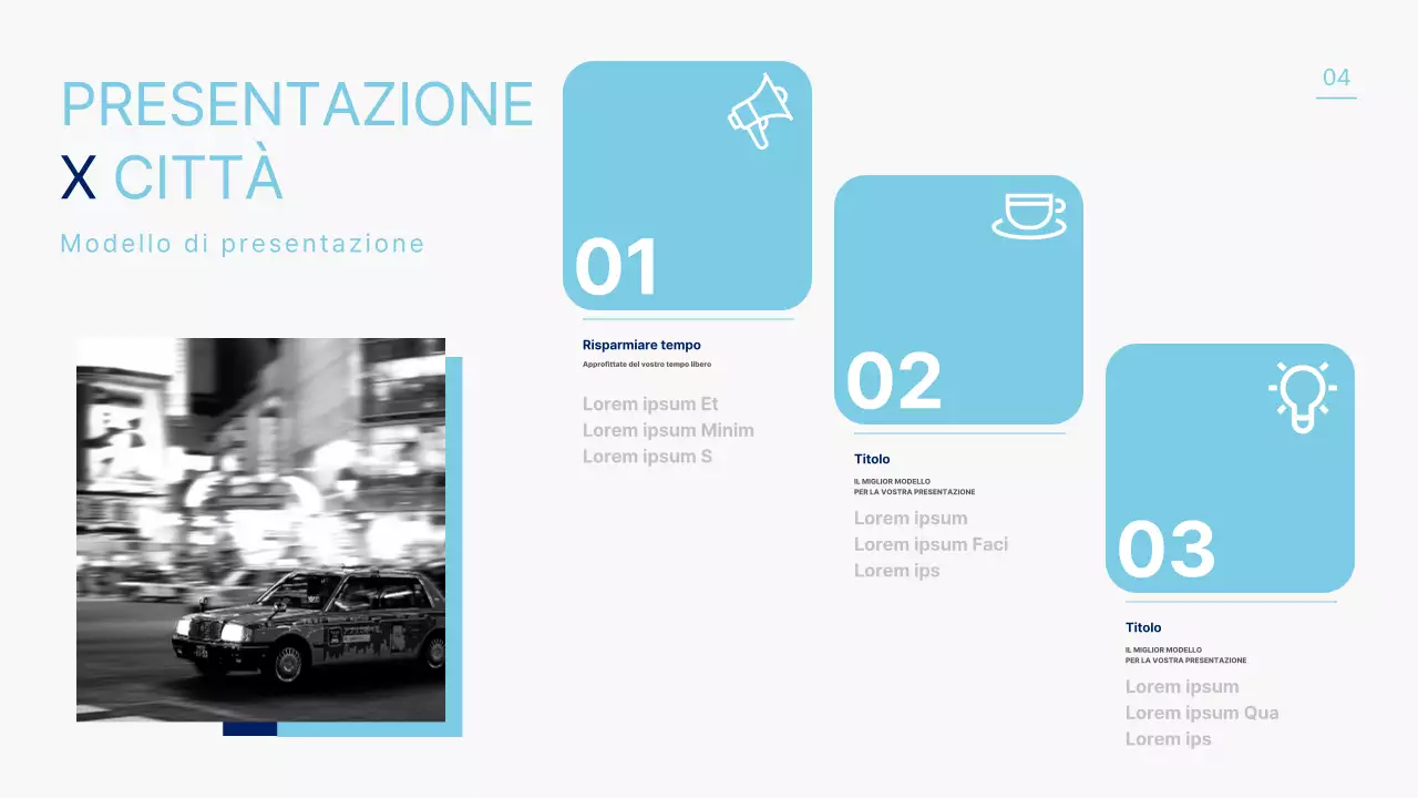 Modello di città in bianco e nero