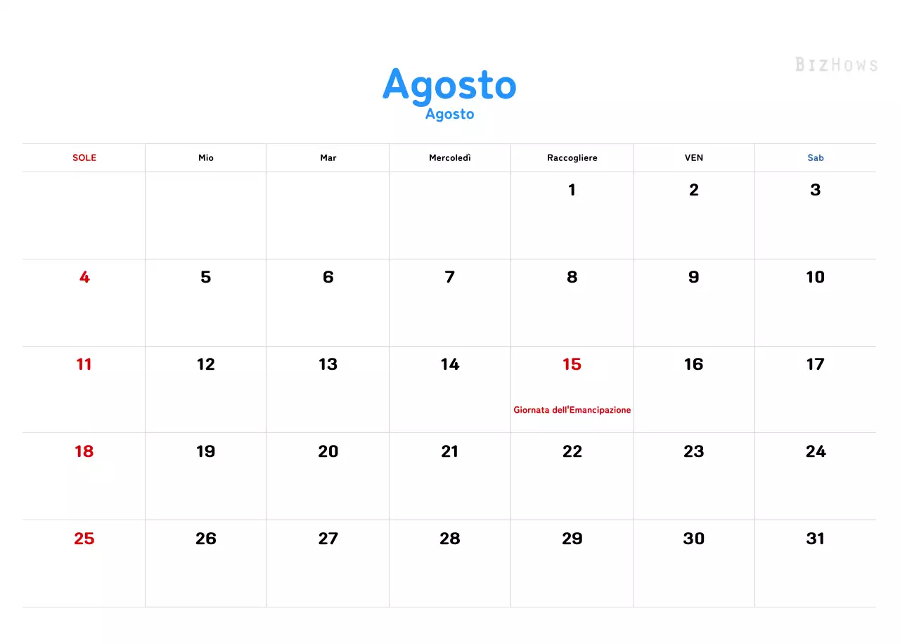 Un calendario di Capodanno caldo e illustrato