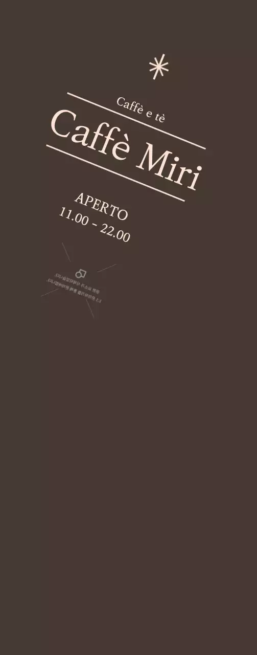 Promuovere l'apertura di un caffè su sfondo marrone Medio