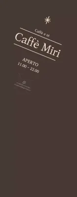 Promuovere l'apertura di un caffè su sfondo marrone Medio