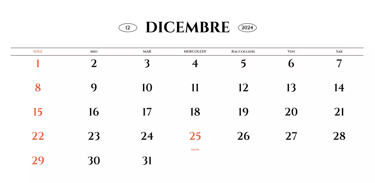 Calendario da parete in stile semplice con concetto di fotografia di viaggio emozionale in bianco e nero