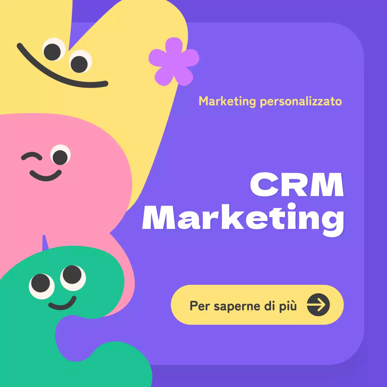Imparare il marketing CRM con neonati dai colori pastello e simpatici personaggi dell'alfabeto
