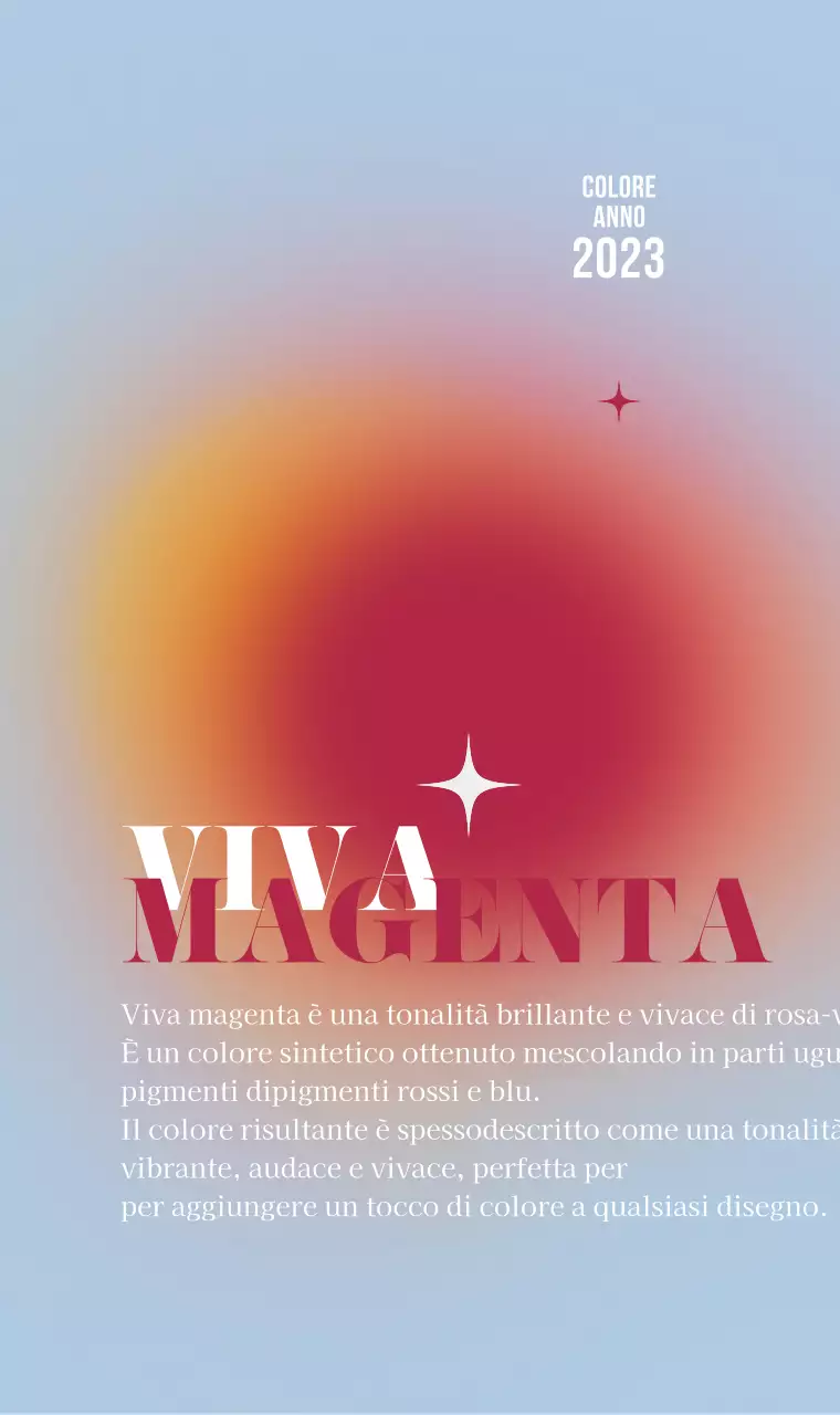 Gradienti e testo eleganti con colori rossi e blu chiaro