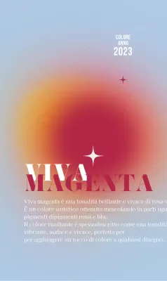 Gradienti e testo eleganti con colori rossi e blu chiaro