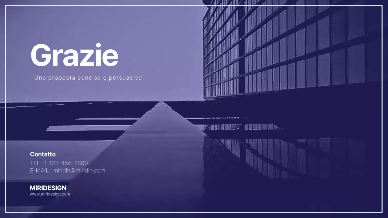 Modello di brief creativo a tema viola