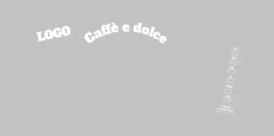 Logotipo in stile pulito in grigio e bianco per un caffè