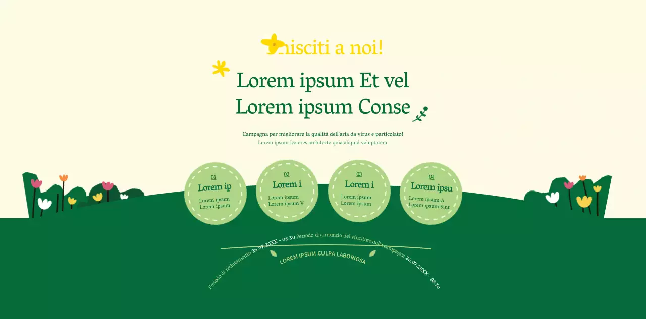 A proposito della campagna verde e gialla sullo stile pulito per andare al lavoro a piedi
