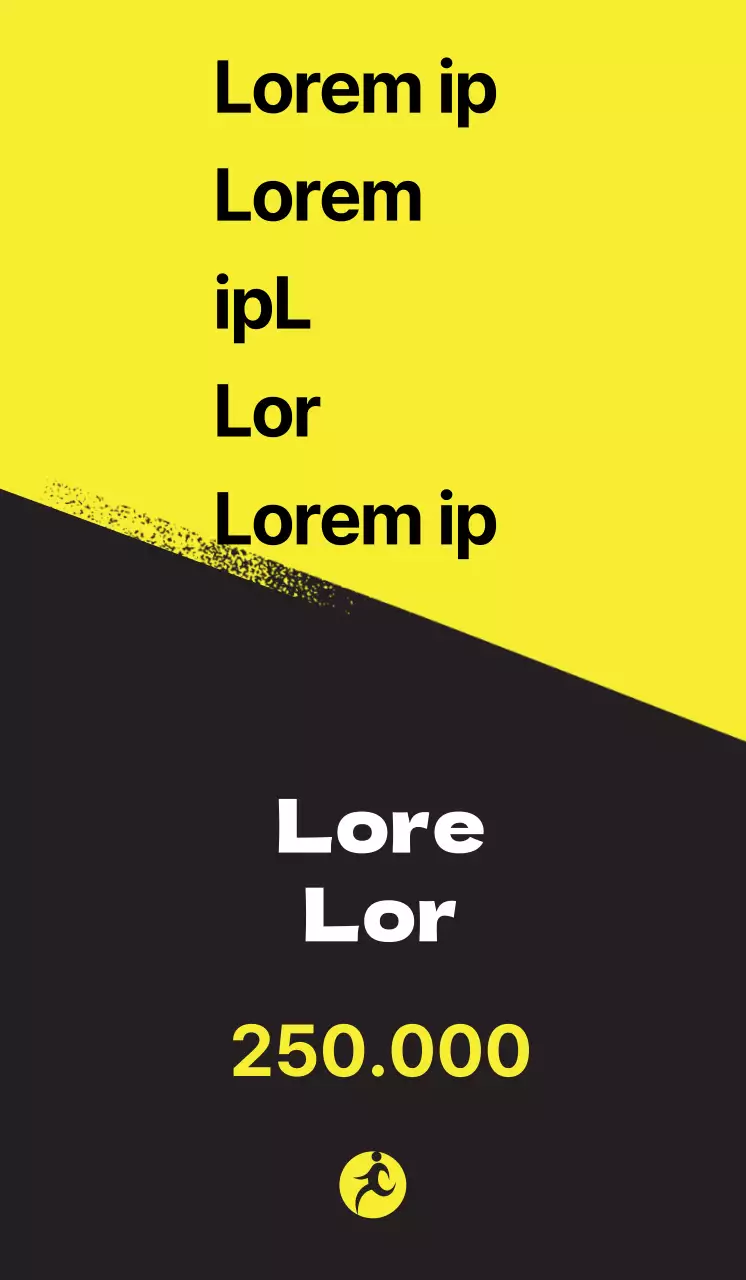 Eventi sanitari con sfondi neri e gialli