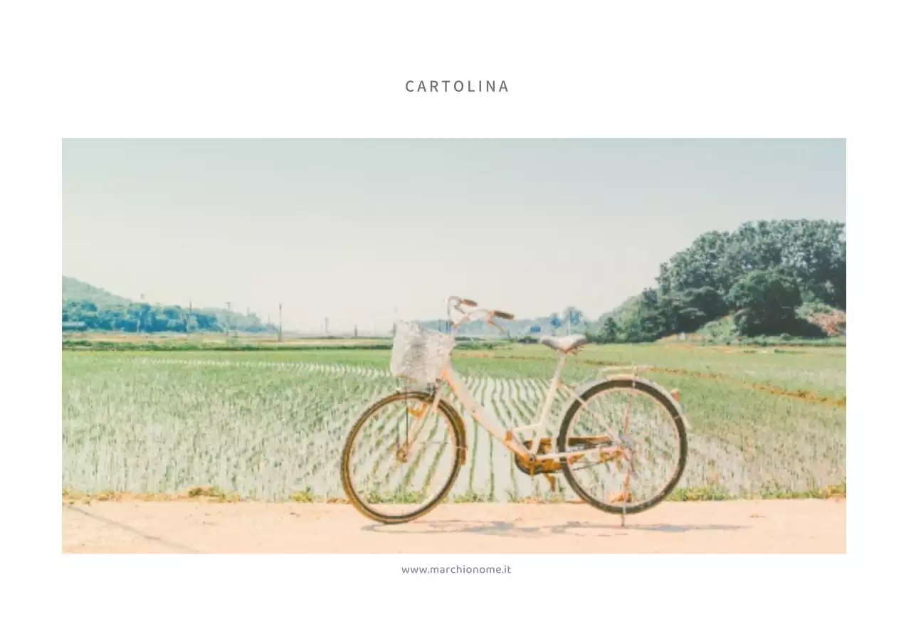 Semplice cartolina fotografica cartolina postale