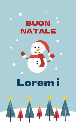 Etichetta di auguri di Natale con illustrazione del cielo rosso