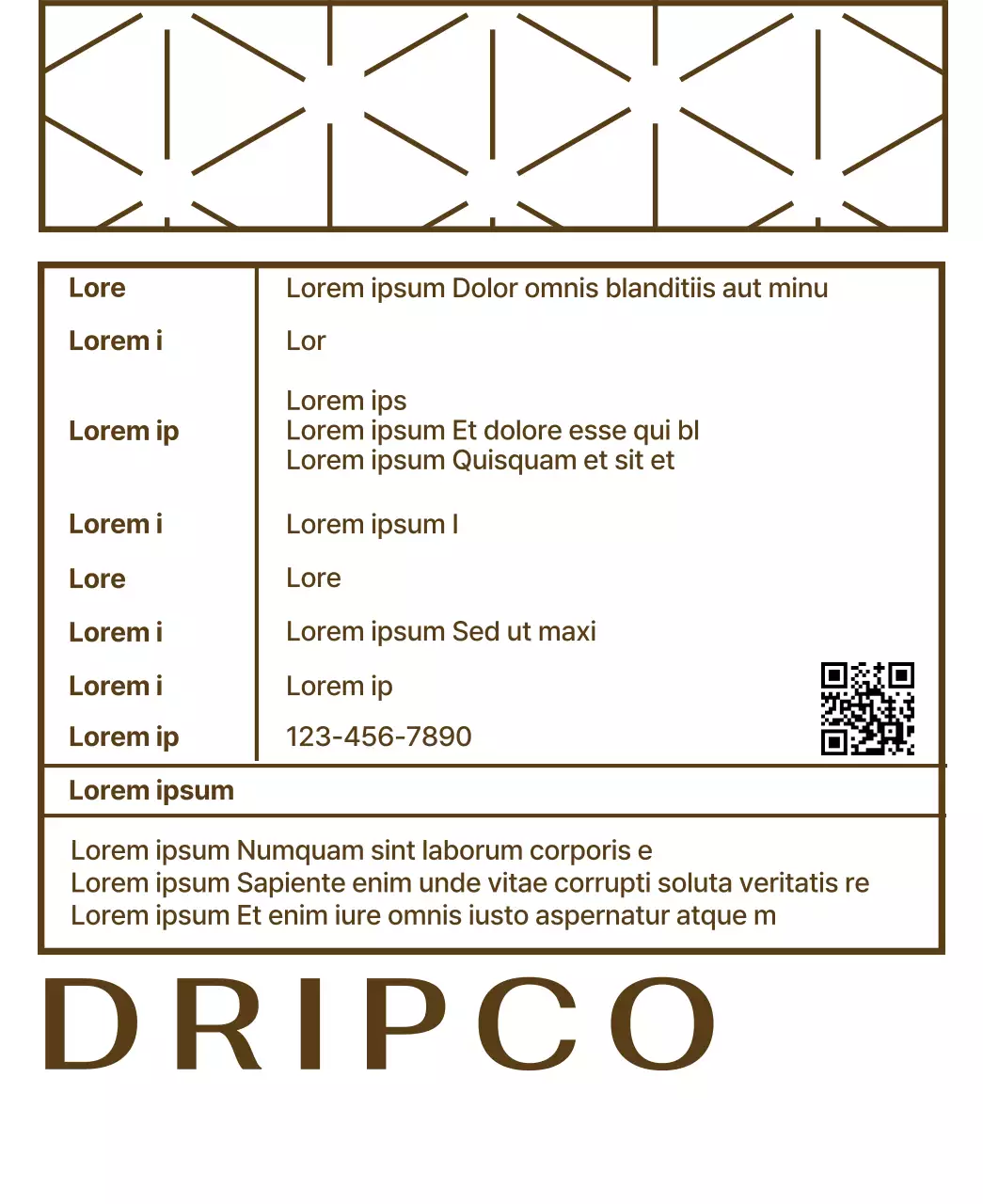 Design con motivo di linee dorate e nere