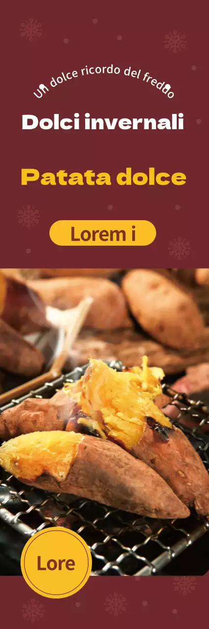 Foto marrone patata dolce menu annuncio