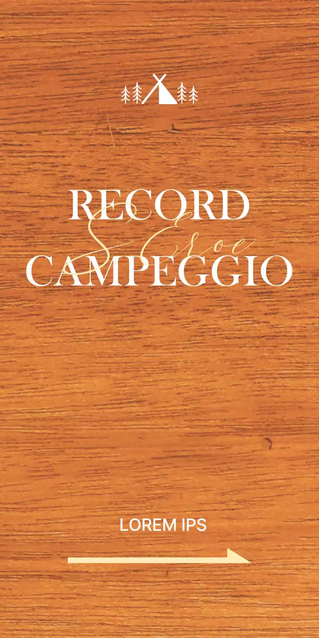 Un ufficio di campeggio con un concetto emotivo caratterizzato da illustrazioni di campeggi bianchi e gialli