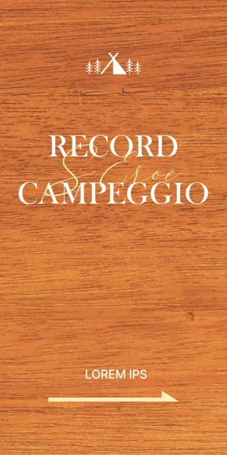 Un ufficio di campeggio con un concetto emotivo caratterizzato da illustrazioni di campeggi bianchi e gialli