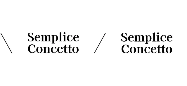 Design semplice con linee diagonali bianche e nere e testo in inglese