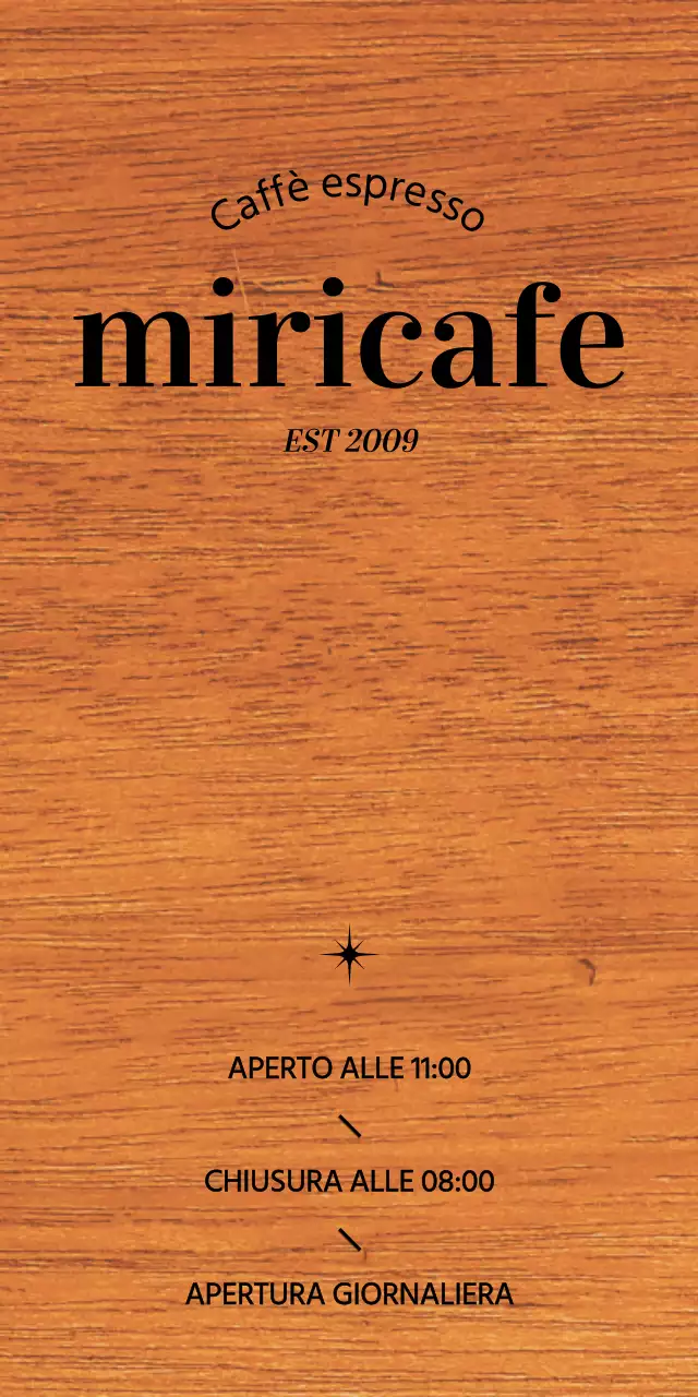 Semplice design del caffè con testo nero