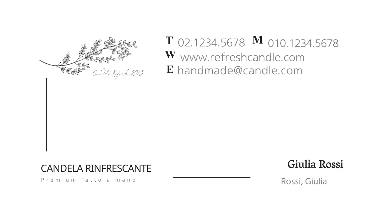 Candele rinfrescanti